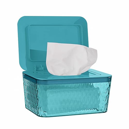 Dispensador de toallitas, soporte de toallitas de operación con una sola mano para bebés y adultos, contenedor de toallitas diseñado con sello para