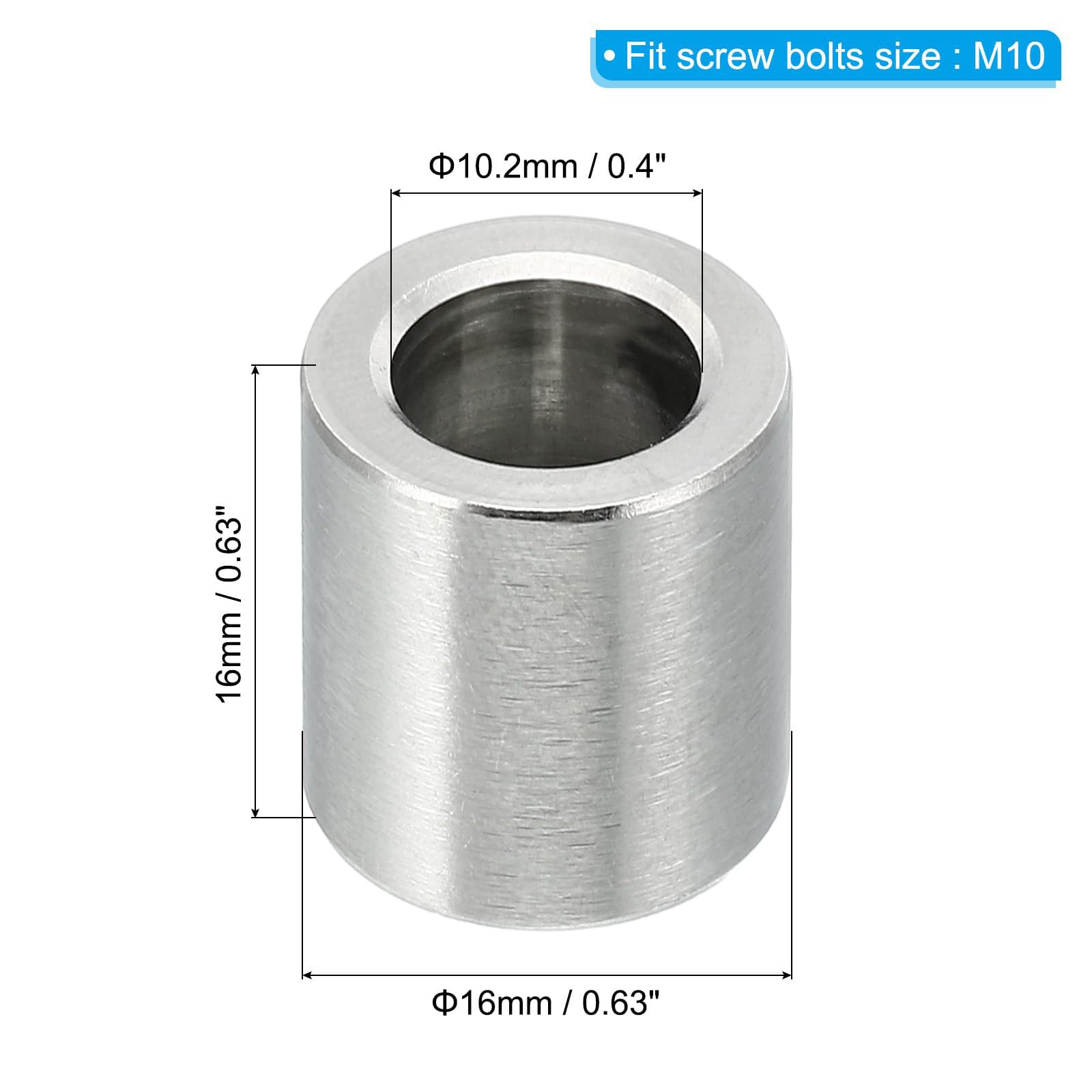 Unifizz M10 Stainless Steel Spacers - Image 2