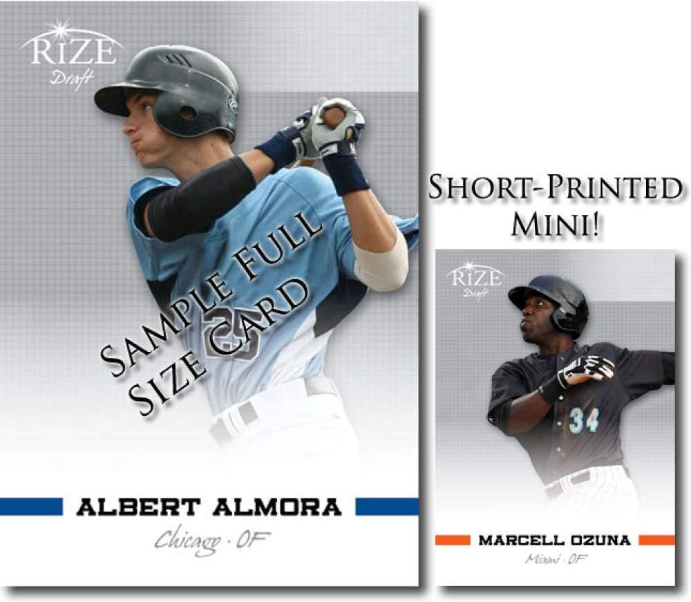 2012 Leaf Rize Draft Mini #62 Marcell Ozuna Marlins Prospect (Silver Paragon/Print Run 500)(Rookie Parallel Insert/International Signing) MLB Baseball Card NM-MT