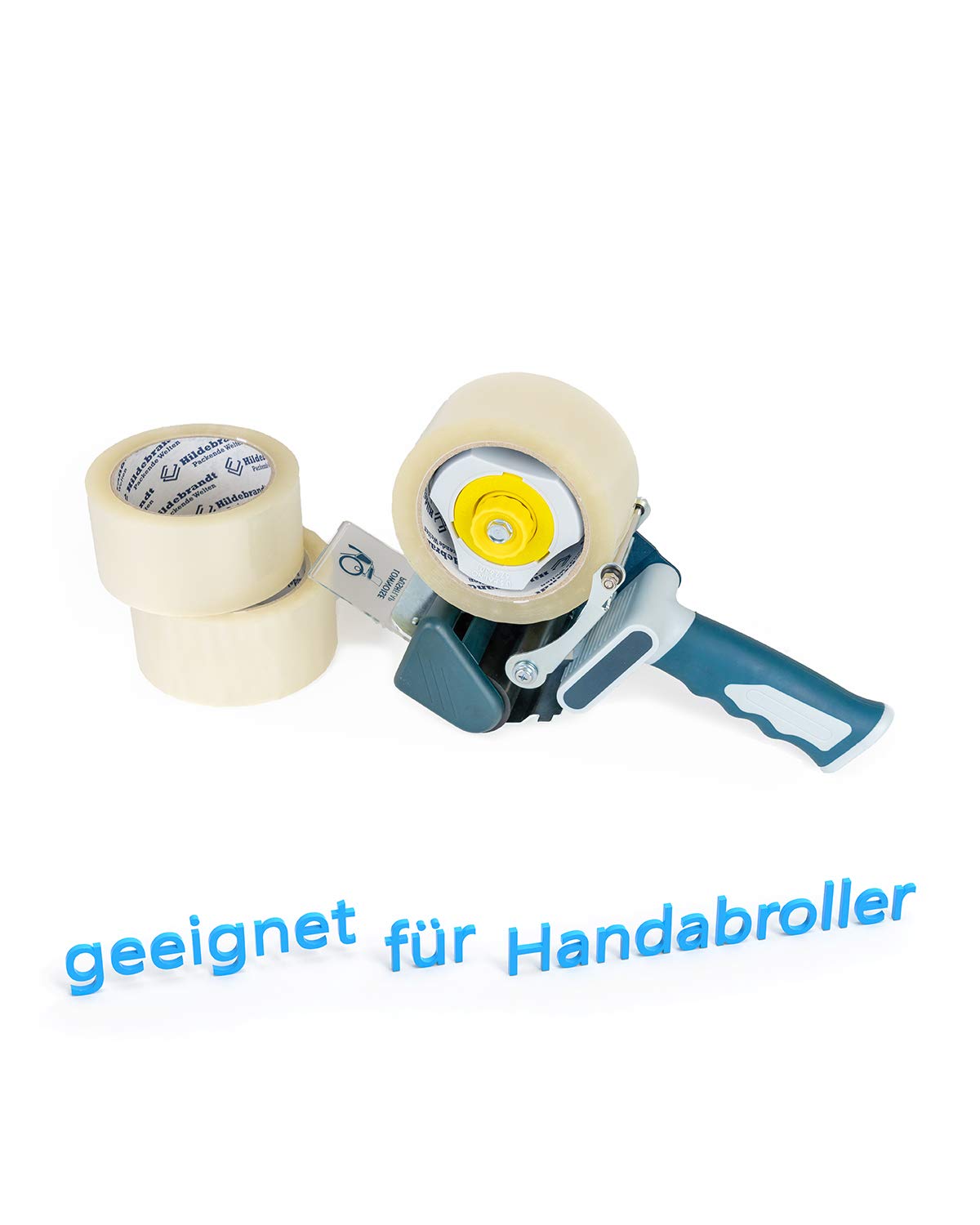 Klebeband 66 lfm × 50 mm, PP Paketklebeband, Leise Abrollend, Transparent, 108 Rollen