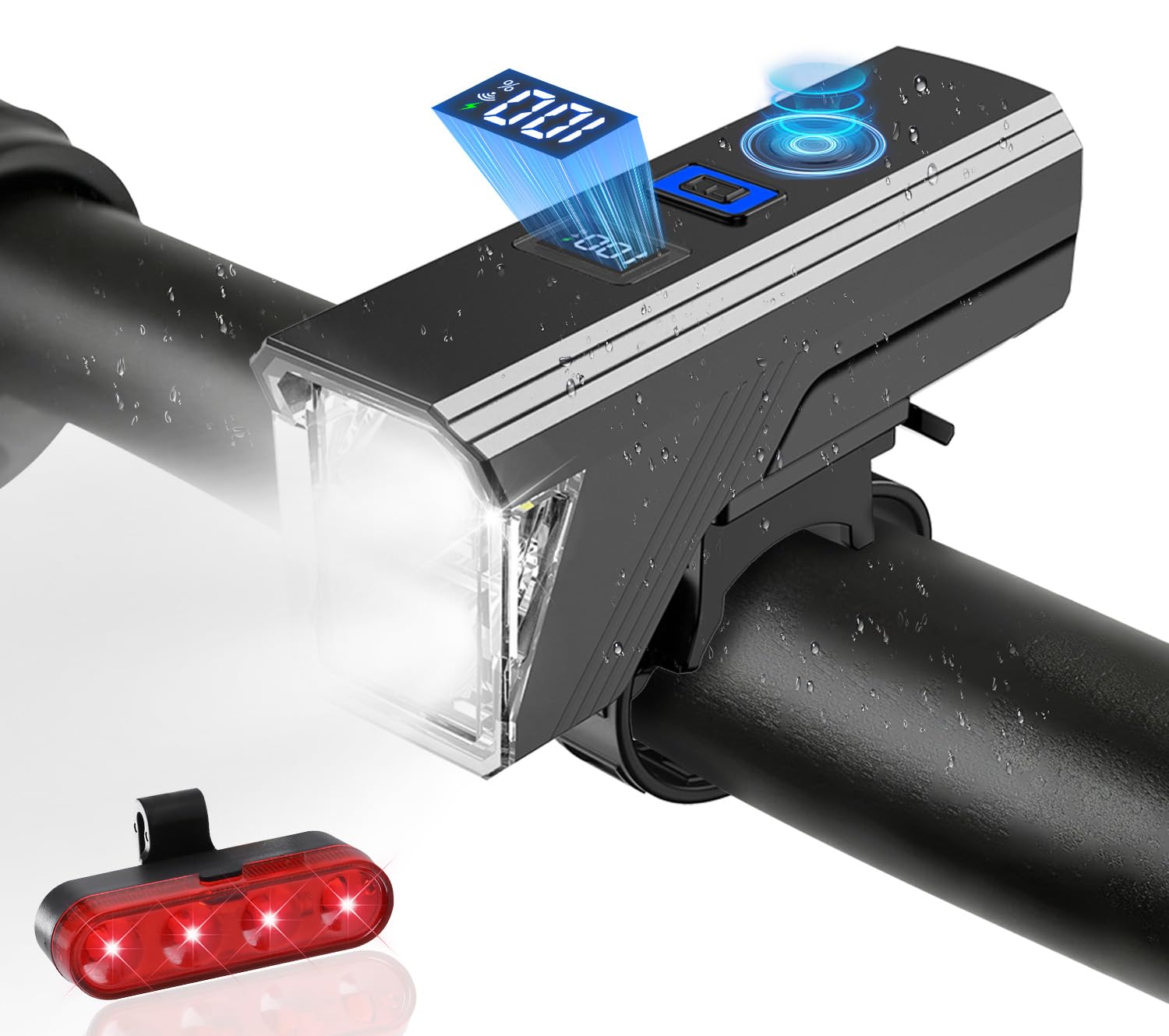 Amazon | 自転車 ライト【2025強化版デュアルコア黄白強光】光センサー