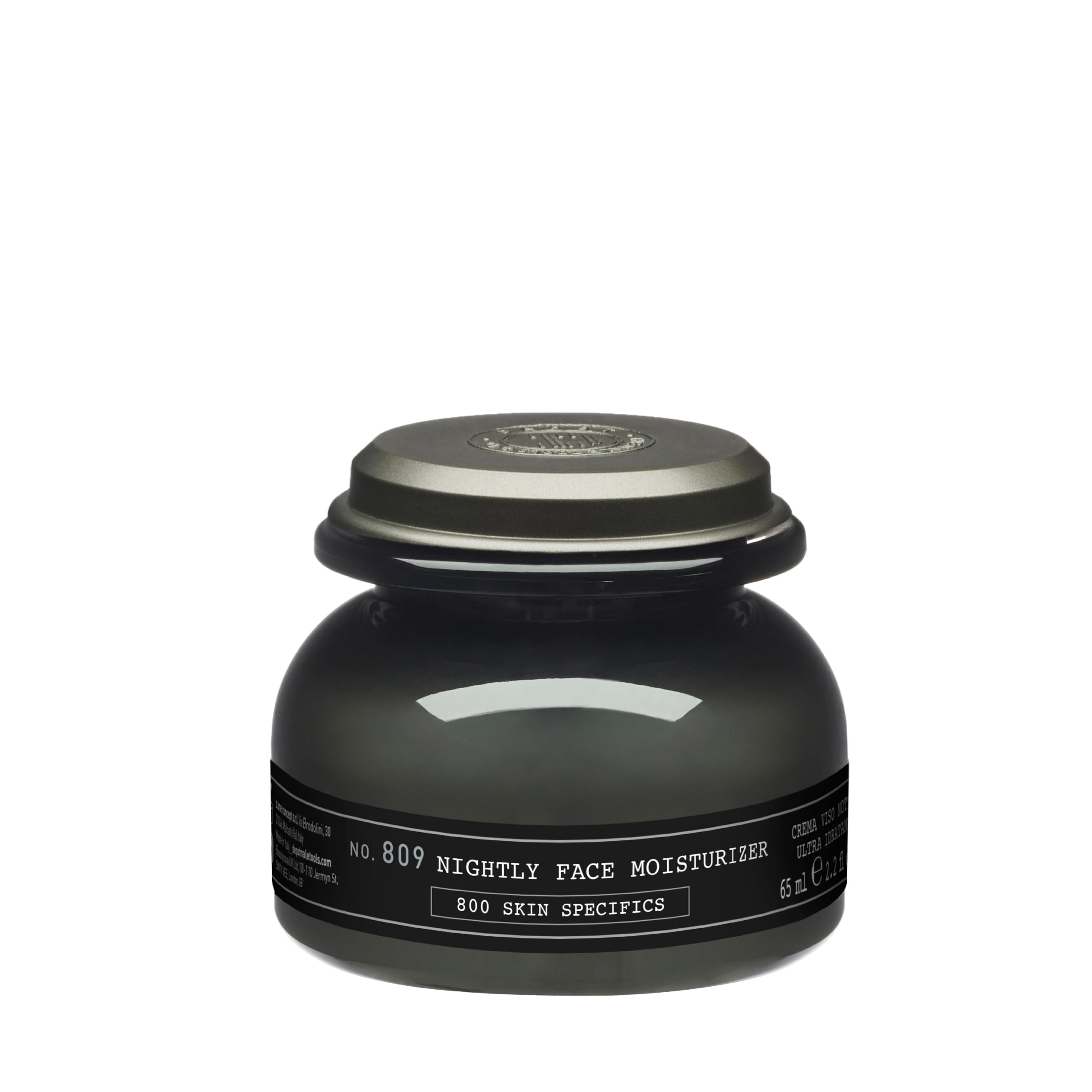 DEPOT No. 809 Nightly Face Moisturizer | Deeply Moisturizing, 2.2 Fl Oz | Night face cream with hyaluronic acid, baobab extract and shea butter deeply hydrates while skin rests