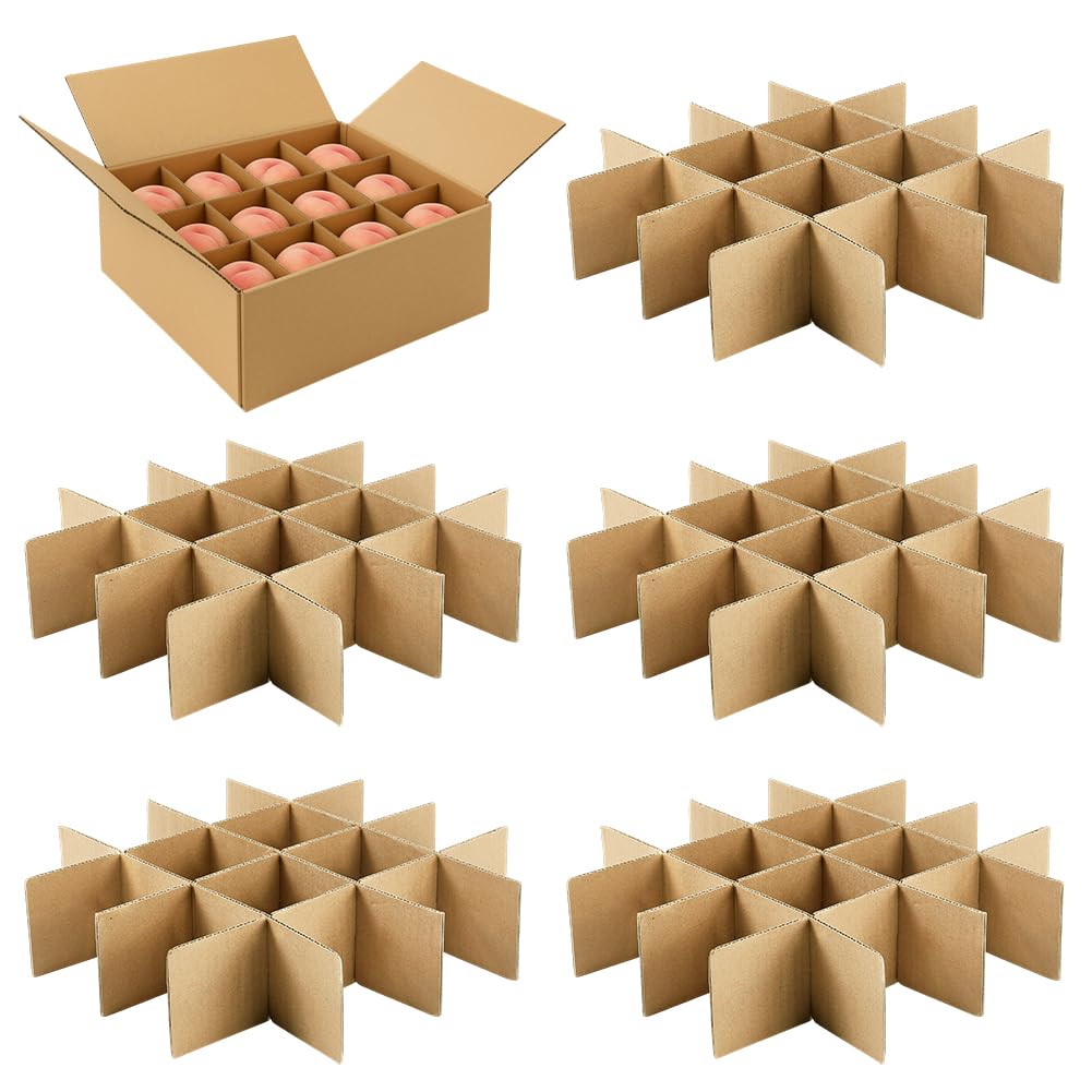 PH PandaHall 36pz 4x4 Divisori di Cartone per Scatole Fogli Separatori Rettangolari, 8x33.5cm Scatola di Fogli Divisori per Spedizione Stoccaggio Trasloco e Protezione