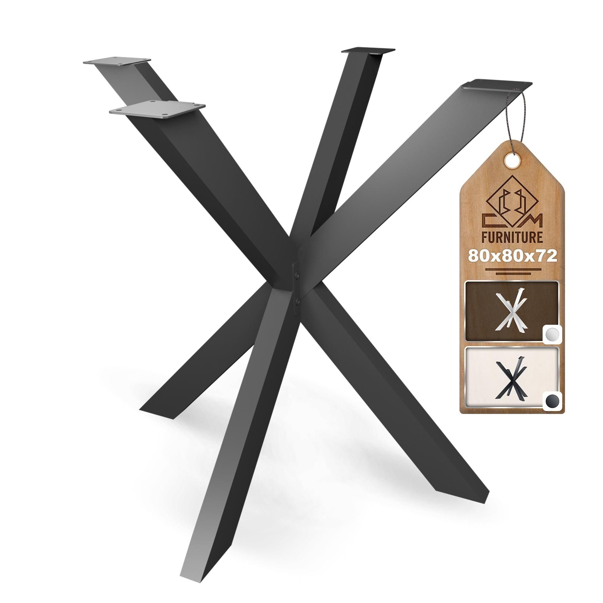 Pied de Table Mikado Spider Châssis de Table Hauteur 72 cm