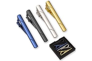 【4pcs】Tie Clips for Men Tie Clip Tie Bar Tie Bars