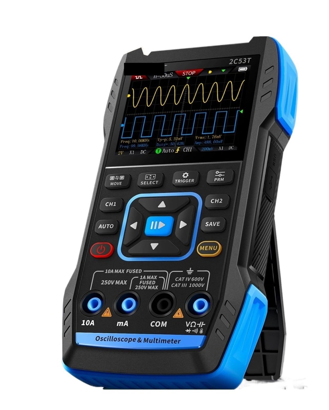 Osciloscopio Multímetro Generador De Señal 3 En 1 50MHz 250MS