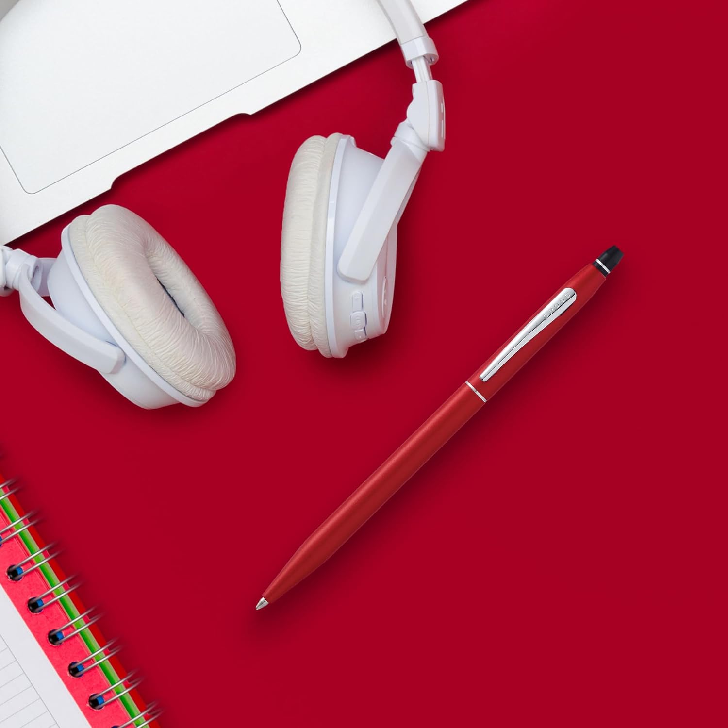 Cross Click Refillable Ballpoint Pen, Medium Ballpen, Includes Bonus Refill, Premium Gift Box - Crimson Lacquer