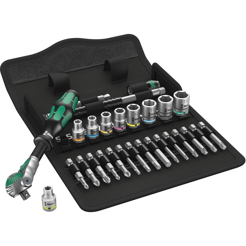 Wera 8100 SA 6 Zyklop Speed - Set di cricchetti, 28 pezzi