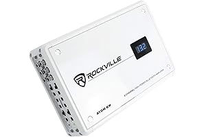Rockville Atom 8 Channel 3500 Watt Marine/Boat Amplifier Amp with Bluetooth