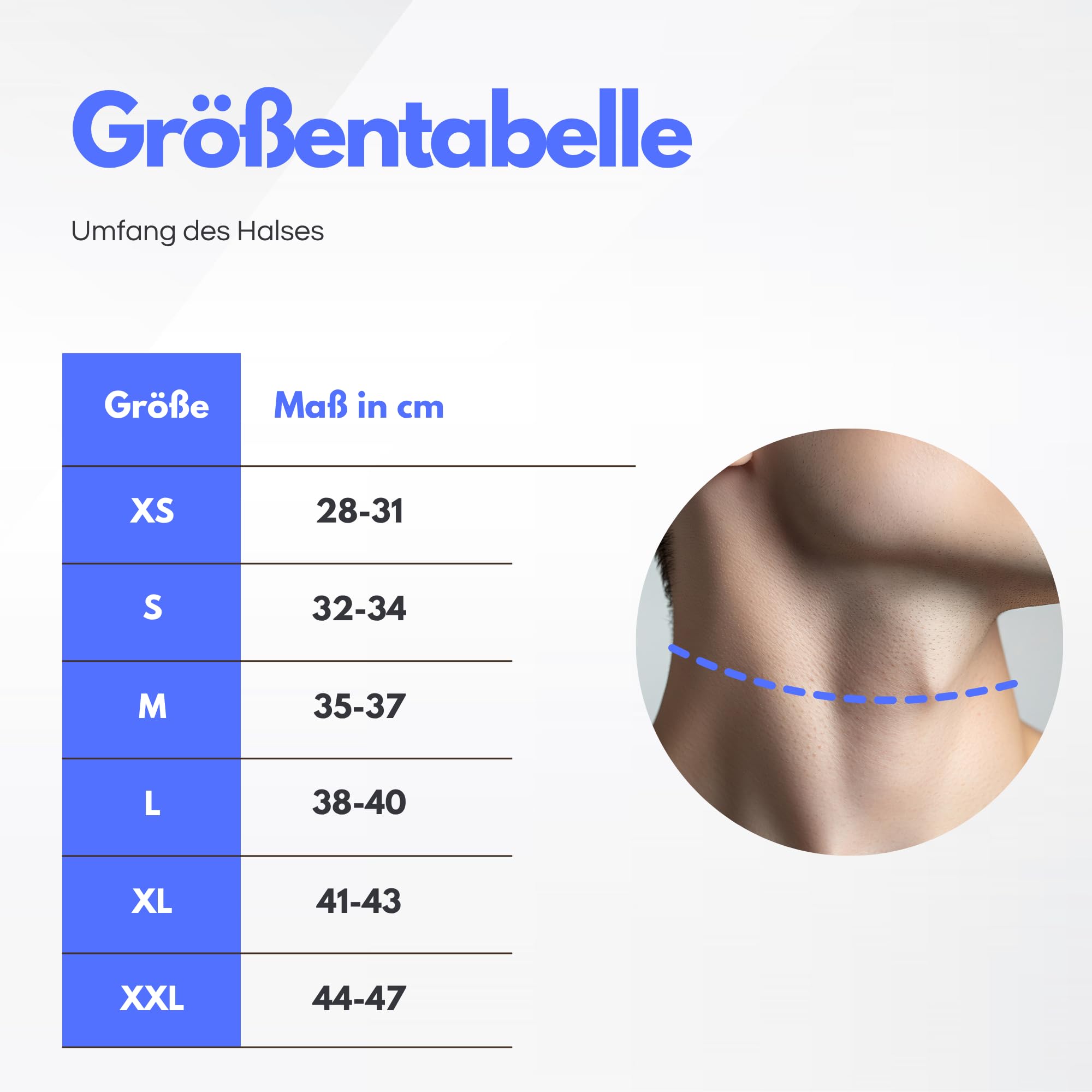 TSM Nacken-Bandage aktiv | Neoprenbandage zur Durchwärmung & Entlastung | Linderung bei Verspannungen & Schmerzen | Sport, Freizeit & Arbeit | Artikelnr 2120 | Made in Germany | 1 Stück, Größe M