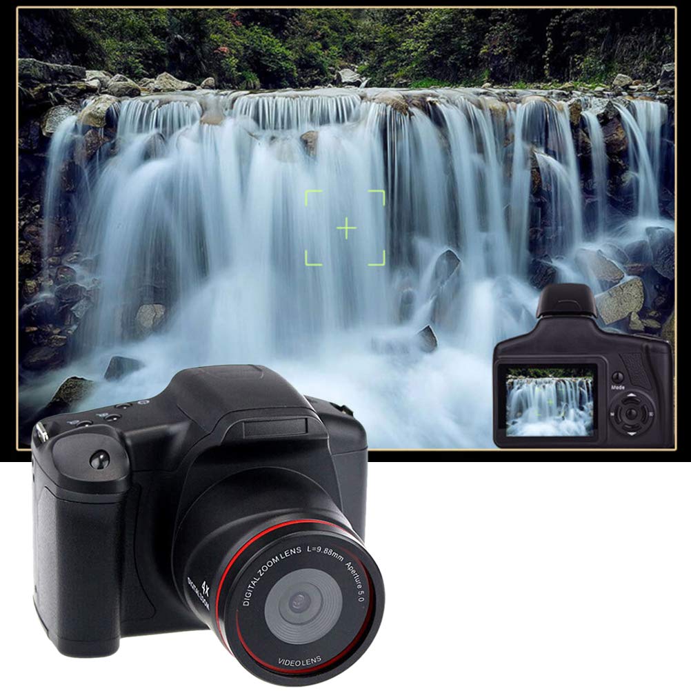 Fotocamera Digitale, Fotocamera SLR HD Zoom 16X Interfaccia AV Fotocamere digitali Fotocamera compatta Fotocamera Tascabile con Display LCD TFT da 3 Pollici per Bambini, Adulti, Principianti