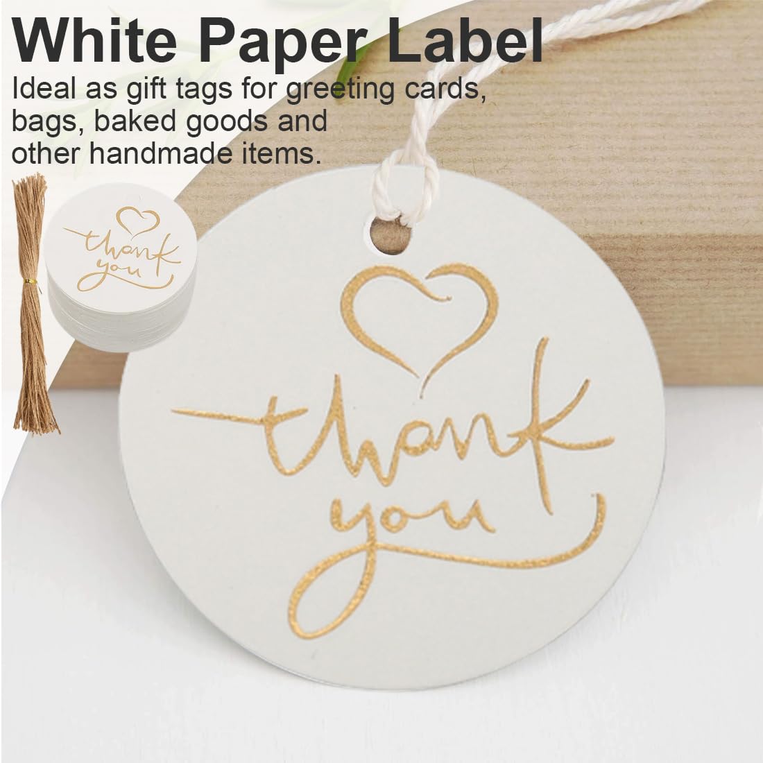 Etichette Regalo Rotonde In Kraft Marrone, 3,5 Cm. Pacchetto Da 50? Perfette Per Bomboniere, Decorazioni E Confezioni Regalo Fai Da Te!