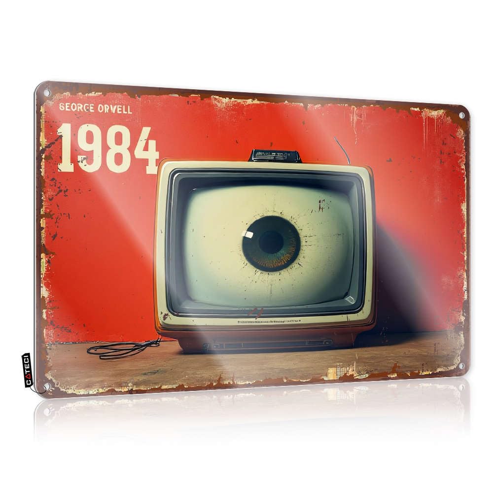 George Orwell's '1984' - A Glimpse Into Totalitarian Surveillance Wall Art Wall | Amazing Return Decorative Wall Art(30X40CM)