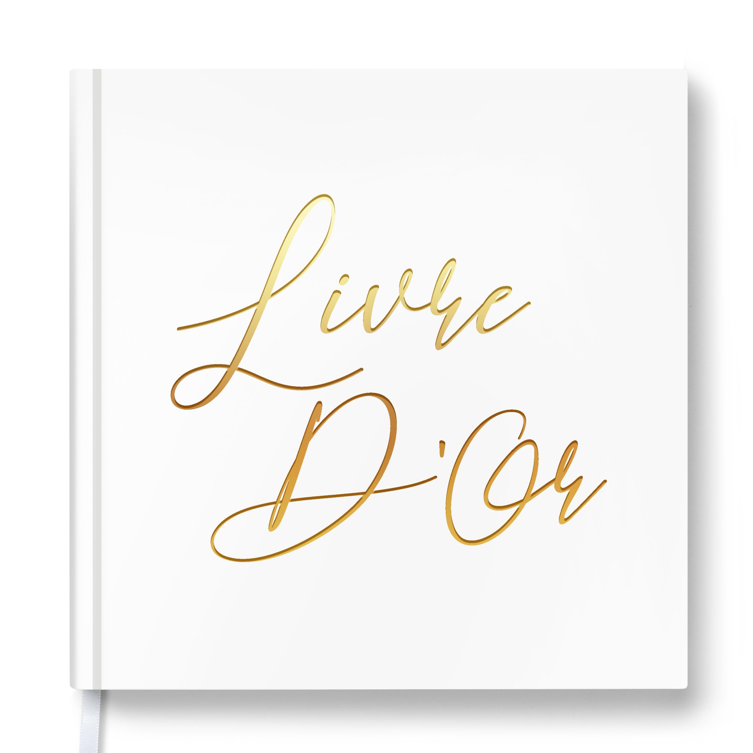 Livre D'or Mariage Couverture Rigide - 21x21 Cm, 72 Pages, Avec Autocollants, Souvenir Inoubliable