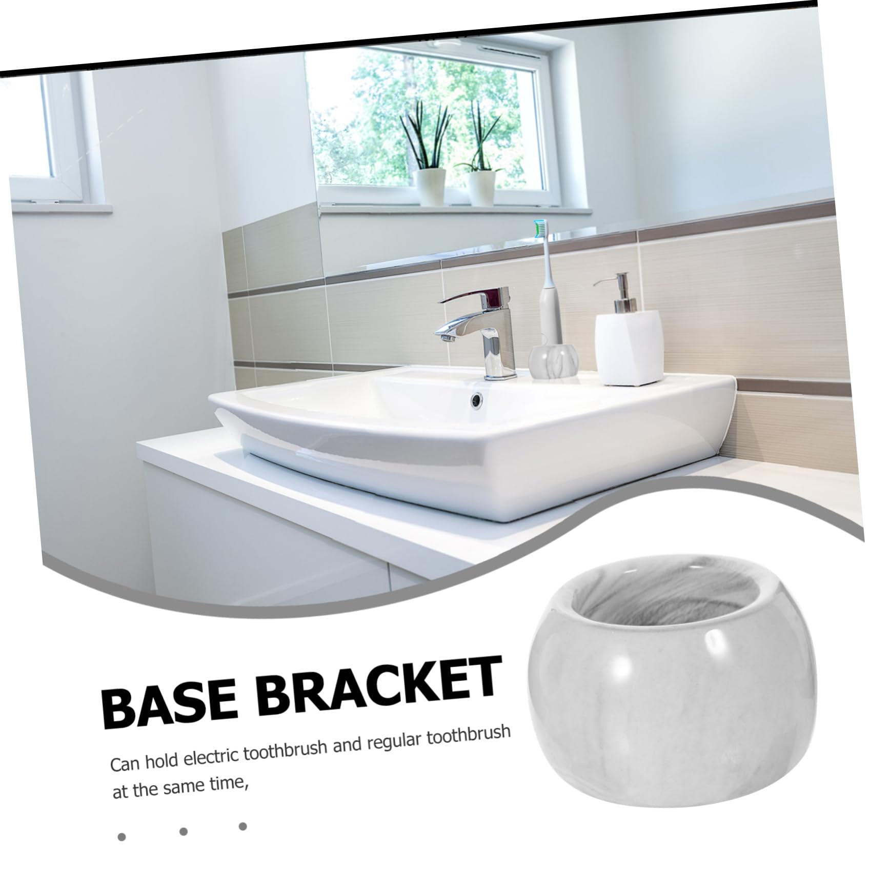 Garneck 8 Pz Portaspazzolino Elettrico Portaspazzolini Per Bambini Piccolo Portaspazzolino Organizzatore Per Spazzolini Elettrici Porta Spazzolino Da Denti Ceramica