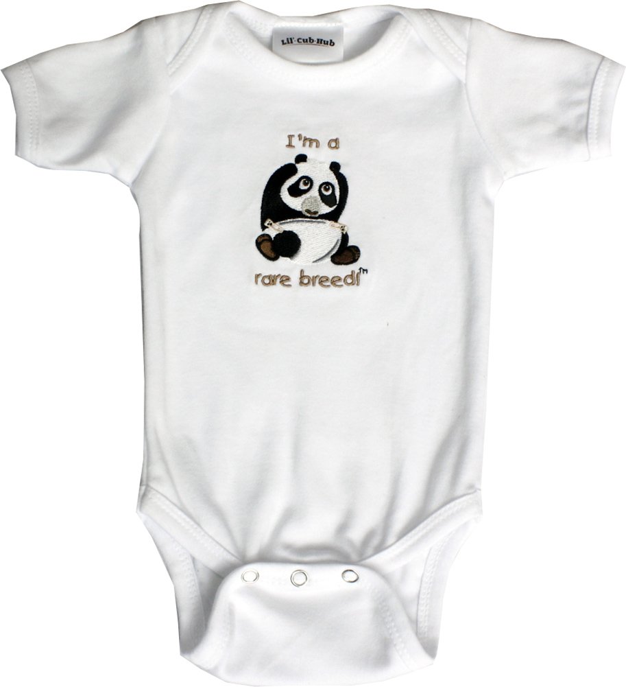 Lil' Cub Hub Baby Short Sleeve Onesie Panda
