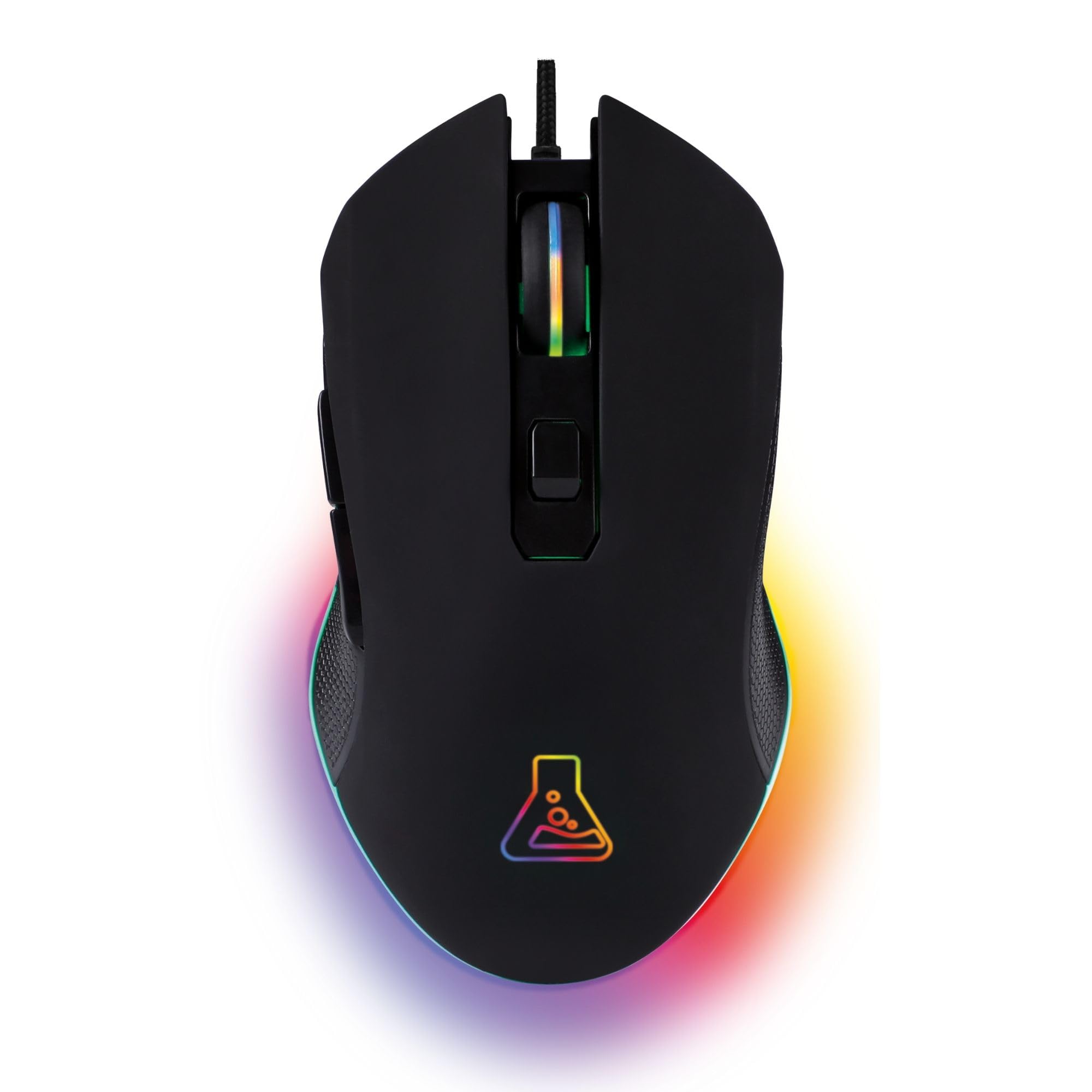 The G-Lab Kult Helium Pro – Ratón Gaming con Cable USB – Sensor Óptico 800 a 12800 dpi – Iluminación LED 7 Colores – Ratón Silencioso 6 Botones – Compatible PC, PS4, PS5 y Xbox