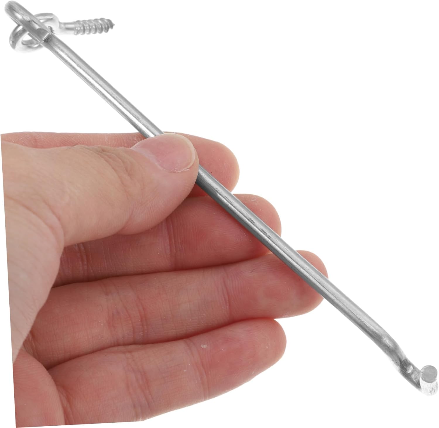 100pcs Barn Door Latch Hook and Eye Latch Zinc-Coated Heavy Duty Window Hook for Gates and Doors Easy Installation with Mounting Screws Stable Support for Reliable Use