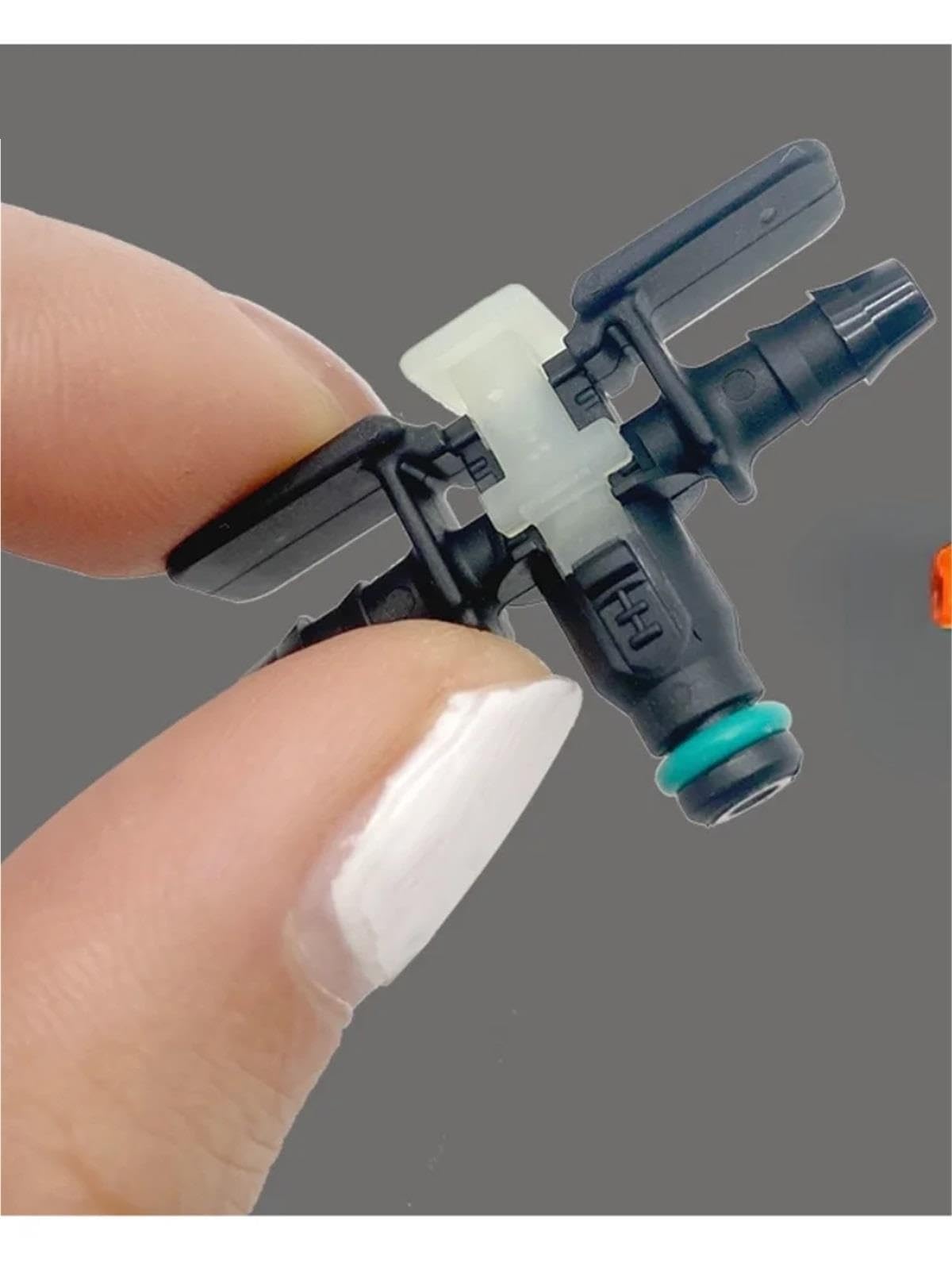 10 adaptadores de unión de tubería de combustible para automóvil, inyector Compatible con Bosch, conector rápido de retorno bidireccional de tres vías inyectores Inyector de Combustible(THREE WAYS)