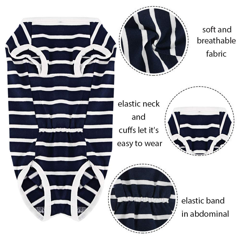 Due Felice Dog Diapers Period Suit for Female Dog Sanitary Panties in Heat Male Doggy Diapers Cover Dog Onesie to Keep Diaper On for Small Medium Dogs