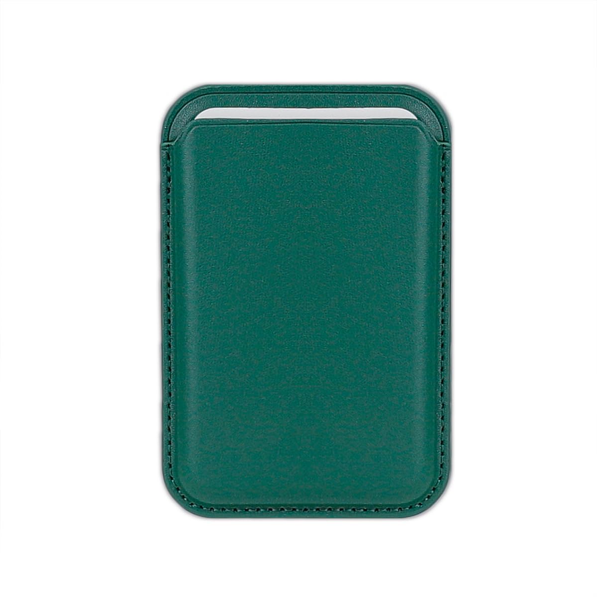 Magnetic Leather Wallet Compatible with iPhone 14 / iPhone 13 / iPhone 12 - all models (Como Green)