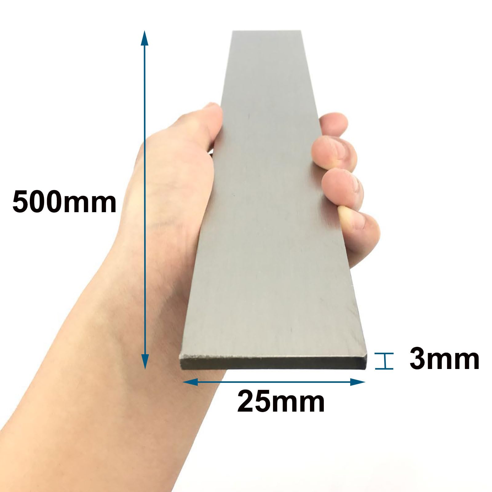 COYOUCO Stainless Steel Flat Bar, 2 Pcs 3Mm Thick,500Mm Length,304 General Purpose Plate,3x25mm