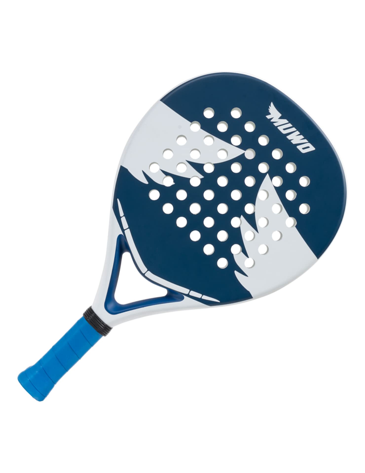 MUWO Sevilla Toledo Salamanca Bilbao Pala de pádel para tenis de pádel con núcleo EVA ultrasuave, marco de fibra de vidrio y una bolsa de transporte