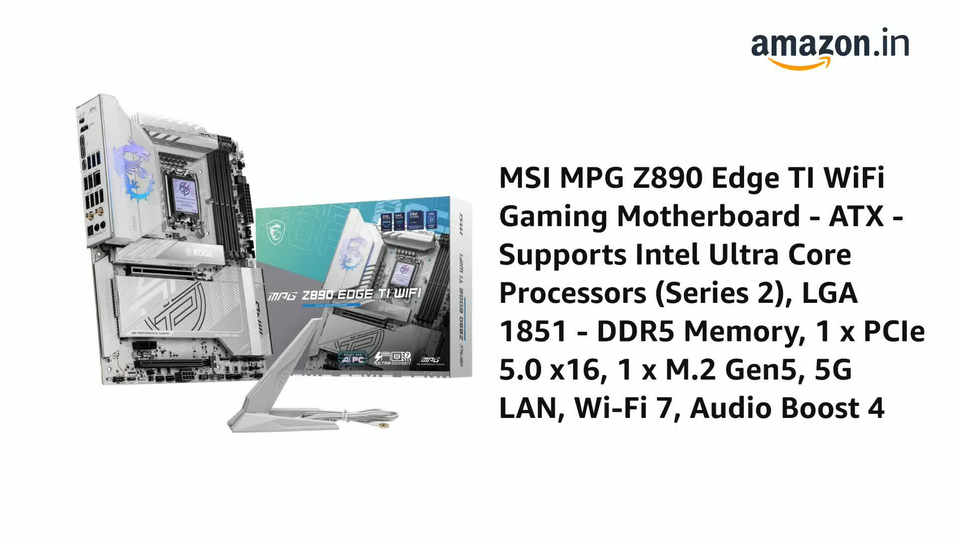 MAG Z890 EDGE TI WiFi ATX マザーボード MSI MPG Z890 Edge TI WiFi Gaming Motherboard