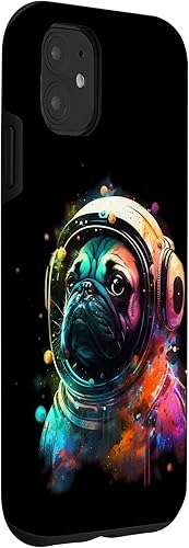 Miniatura 3 de Funda para iPhone 11 Pug Astronauta Dog Funny Outer Space Colorido Cosmic Explorer Case