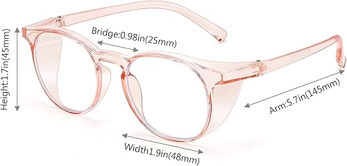 Miniatura 6 de Outray 2 pares de gafas de seguridad anti niebla, gafas de protección azul, bloqueo de luz azul para hombres mujeres