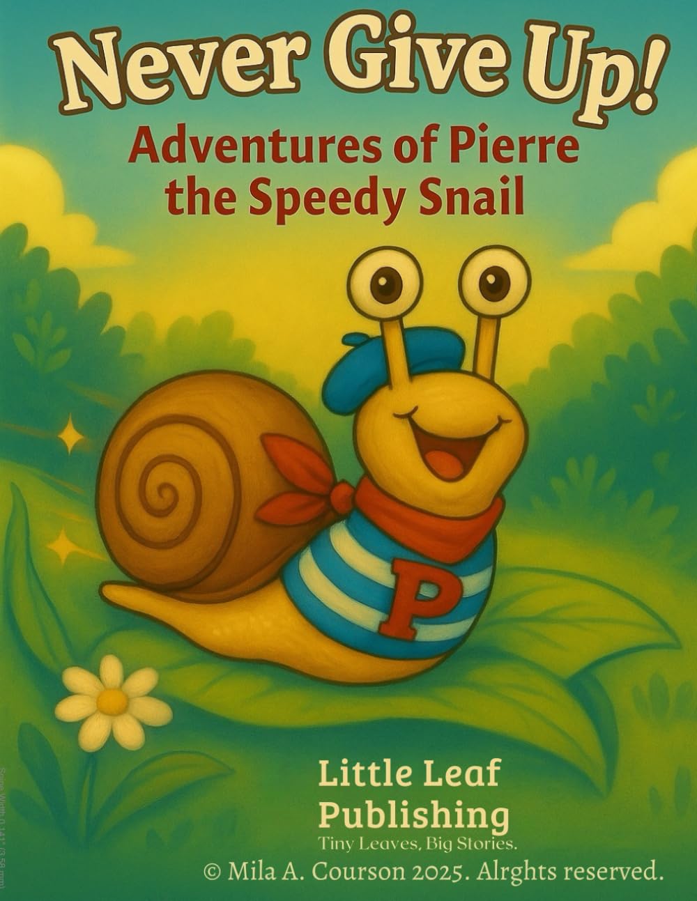 Never Give Up! Adventures of Pierre the Speedy Snail: A fun picture book about being different and dreaming big , motivational story and activitys for young readers 5-9