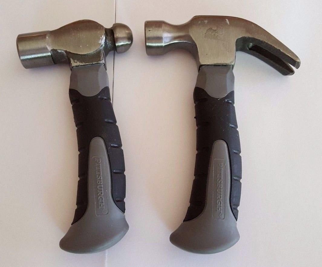 2# 8 oz. Small Stubby Claw and Ball Pein Hammer Fiberglass Handle#BH4151Y G154GHRED159744