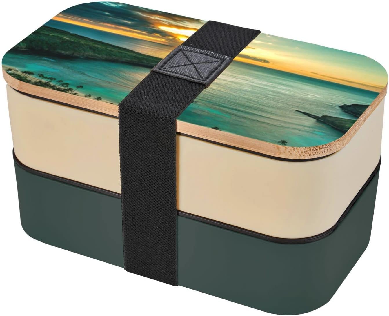 Sunrise Over Hanauma Bay Oahu Hawaii Lunch Bento Box With Upgraded