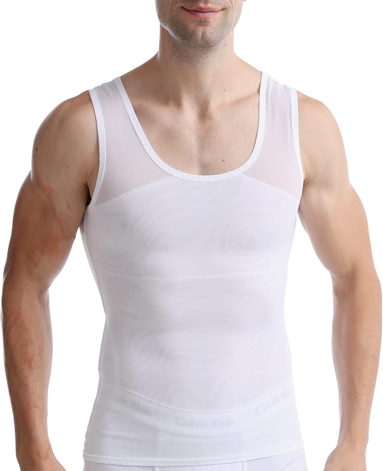 Mens Slimming Body Shaper Vest, Gynecomastia Compression Shirt Shapewear, Abs Abdomen Undershirts, Tummy Control Tank Top - Image 6