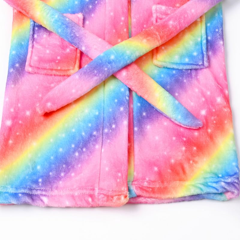 CHILDRENSTAR Matching Girls & Doll Robe Kids Bathrobes Plush Soft Fleece Pajamas Sleepwear4