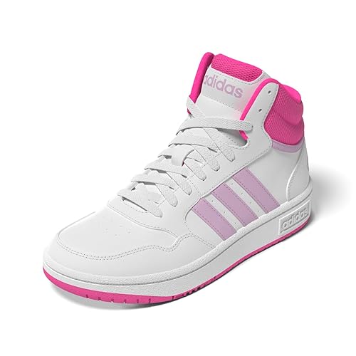 Immagine del prodotto adidas Hoops Mid, Sneakers, Ftwr White/Orchid Fusion/Lucid Pink, 31 EU