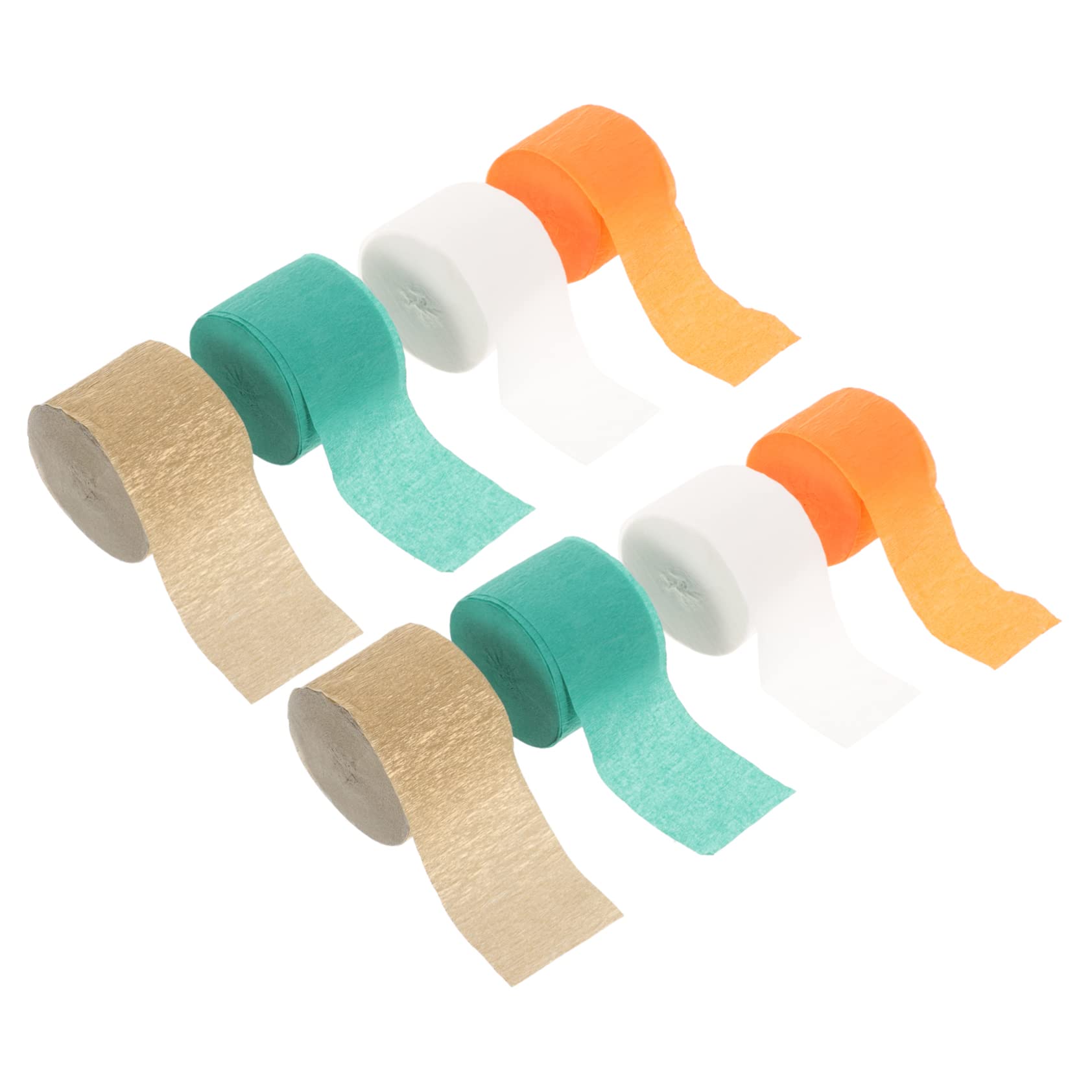 OFFSCH Multi-Function Paper Streamers 8 Rolls Crepe Paper Streamers Birthday Party Decorations Party Accessory Decorative
