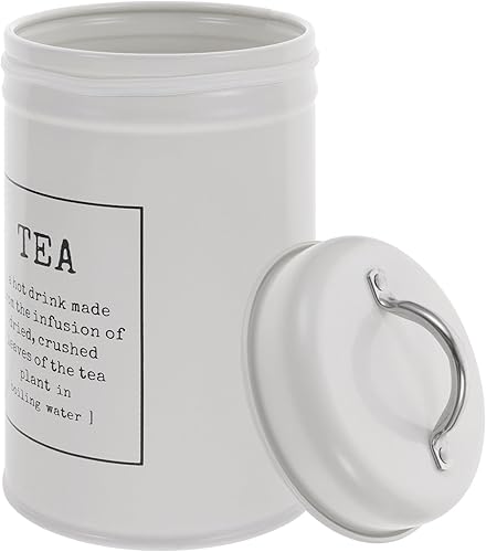 Miniatura 10 de Luxshiny Recipiente de lata de té, café, té, azúcar, harina, recipiente de metal para almacenamiento de alimentos para hojas sueltas, té, café,