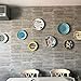 Xinlinke Plate Hangers for The Wall 8 inch Decorative Dish Display Tray Holder with Installation Hooks 5 Pack