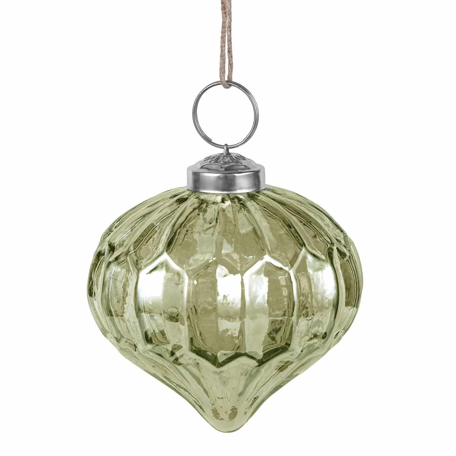 Loberon Weihnachtskugeln 8er Set Azélisse, bunt | Mundgeblasen, Bauernsilber-Finish & Getönte Farben, Christbaumschmuck, Weihnachtsdeko, Weihnachten, Glas, Messing