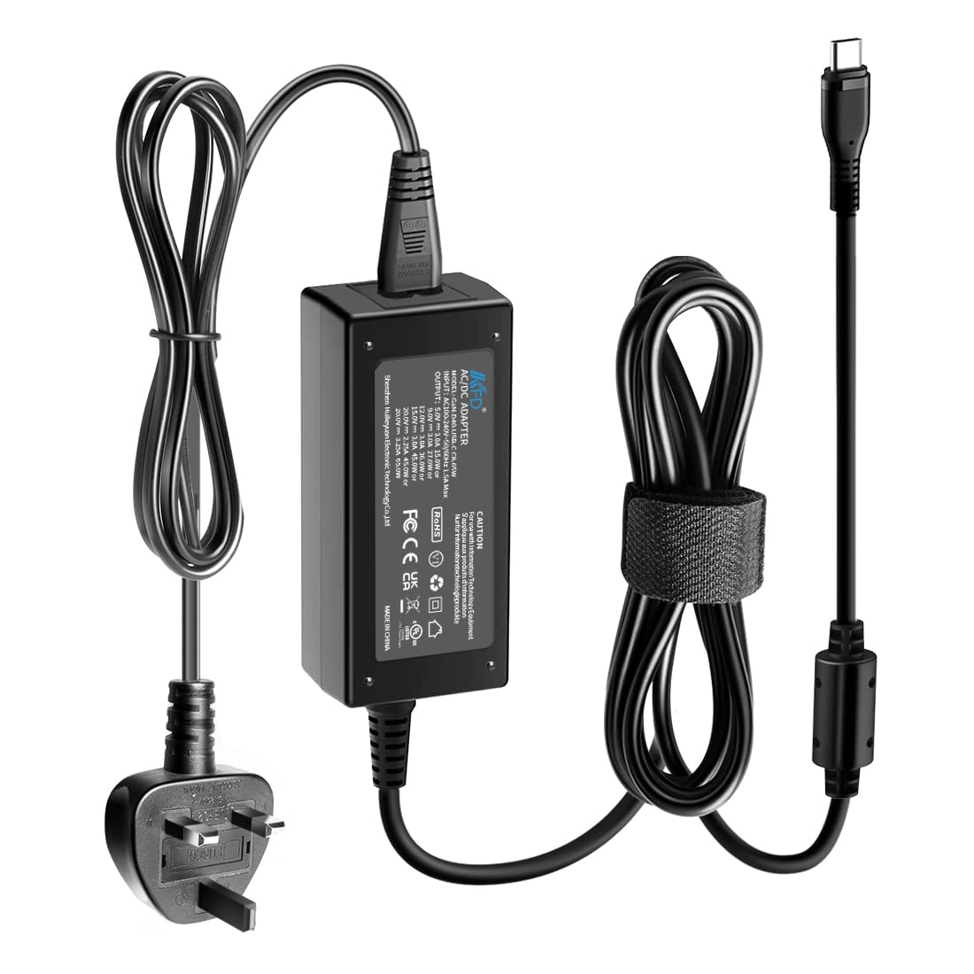 DJI 65W Battery Charger USB C - Neo, Avata, Mini 4/4K, 3/3 Pro, Air 3/3S, Mavic 3, RC/N1/N2/N3 Controller Adapter