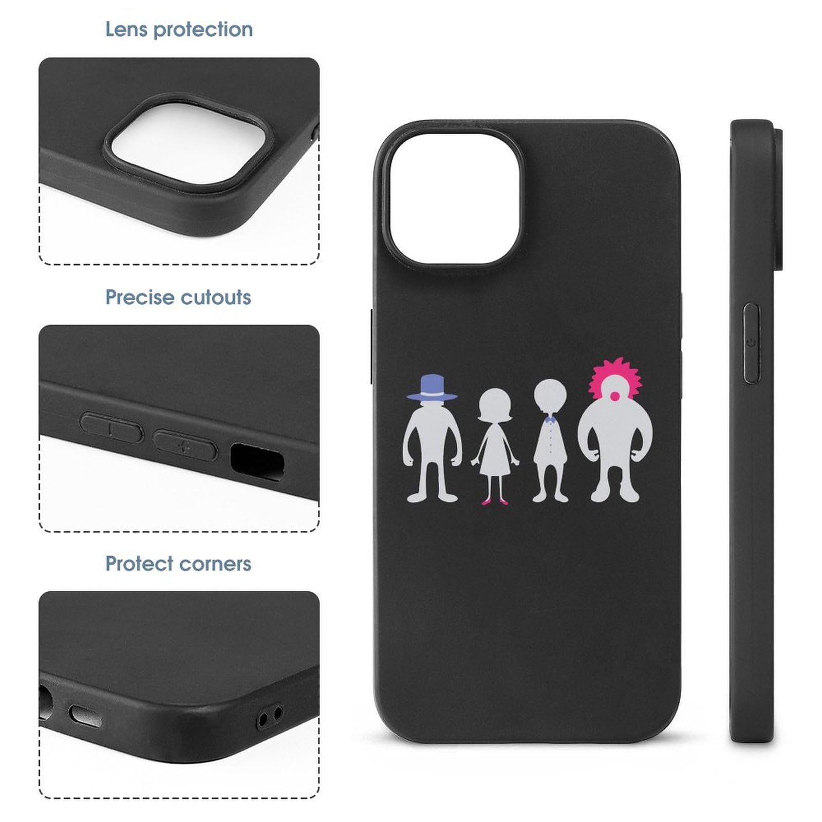 Custodia per iPhone 15, SEKAI NO OWARI, Fine del mondo, iPhone 15/15Plus/15Pro/15ProMax, custodia per iPhone 15, custodia per smartphone, anti-impronte, compatibile, antiurto, leggera, popolare