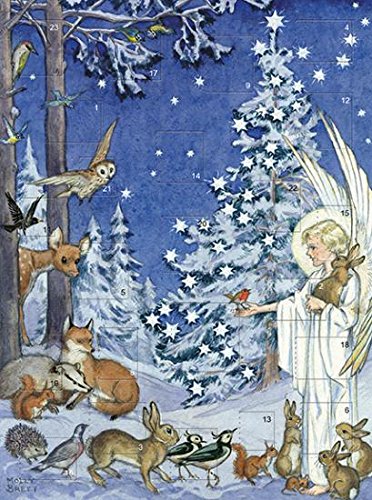 Télécharger Carte de Noël MED0738 calendrier de l'Avent motif ange et animaux PDF