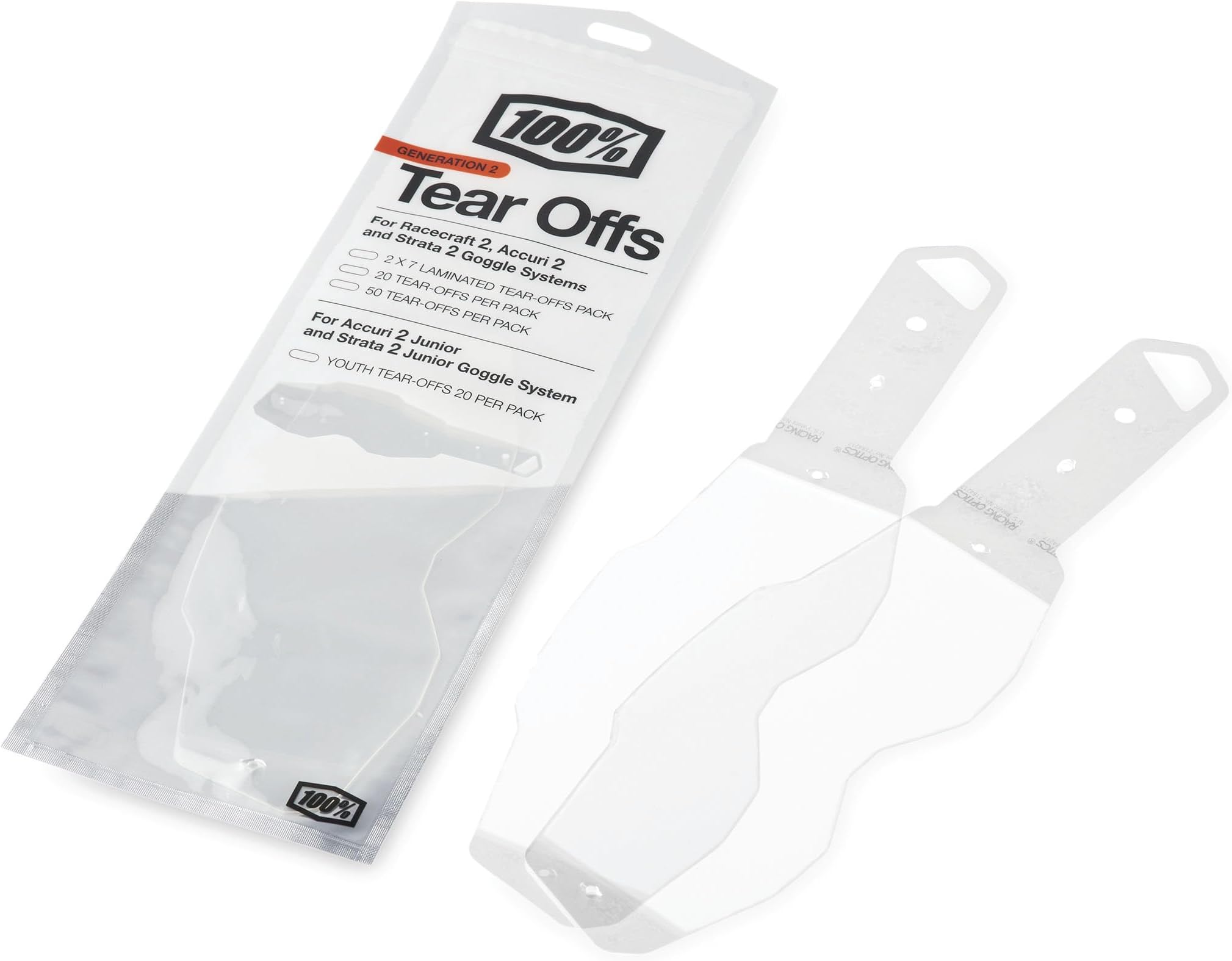 100% RC2/AC2/ST2 Laminated Tear-Offs 2 x 7 PK