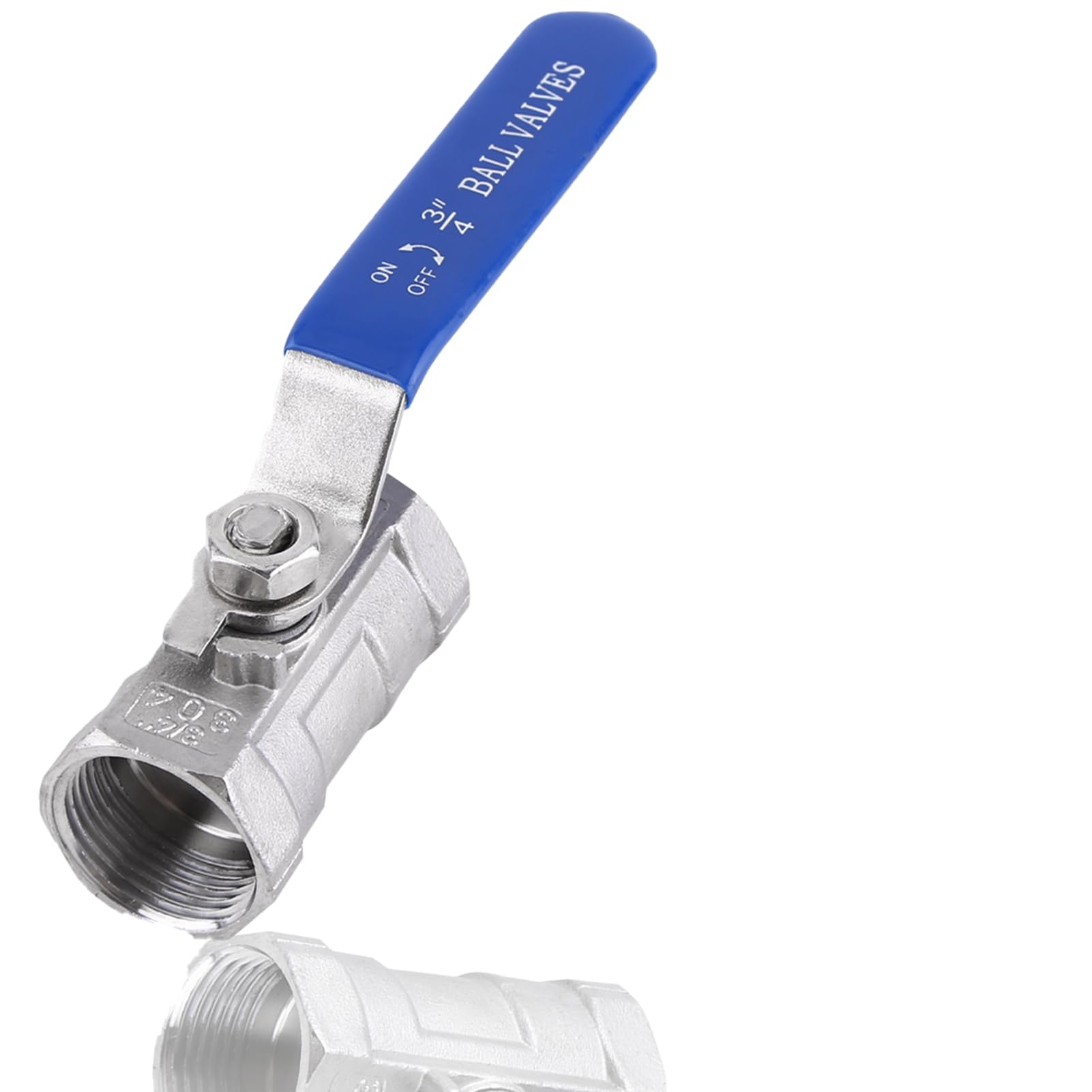 Stainless Steel Ball Valve Lever 3/4 Stainless Steel Ball Valve 3/4 Female Ball Valve 3/4 Shut Off Valve Stainless Steel 304 Sanitary Femal Thread Tank Pipe Ball Valves