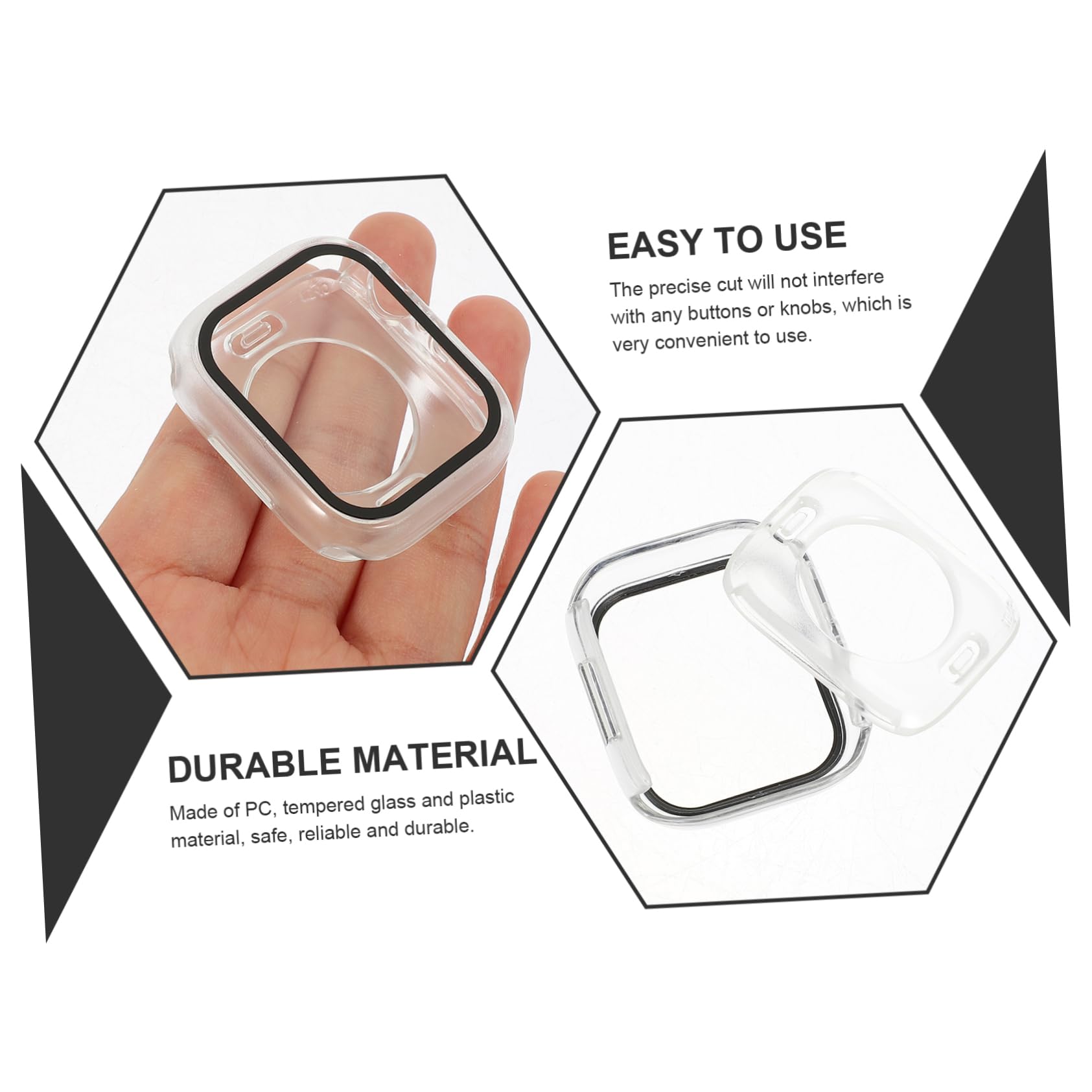 UPKOCH 4pezzi Custodia Per Watch Protezione Trasparente Per Orologio Accessori Per Smartwatch Facile Da Indossare e Rimuovere