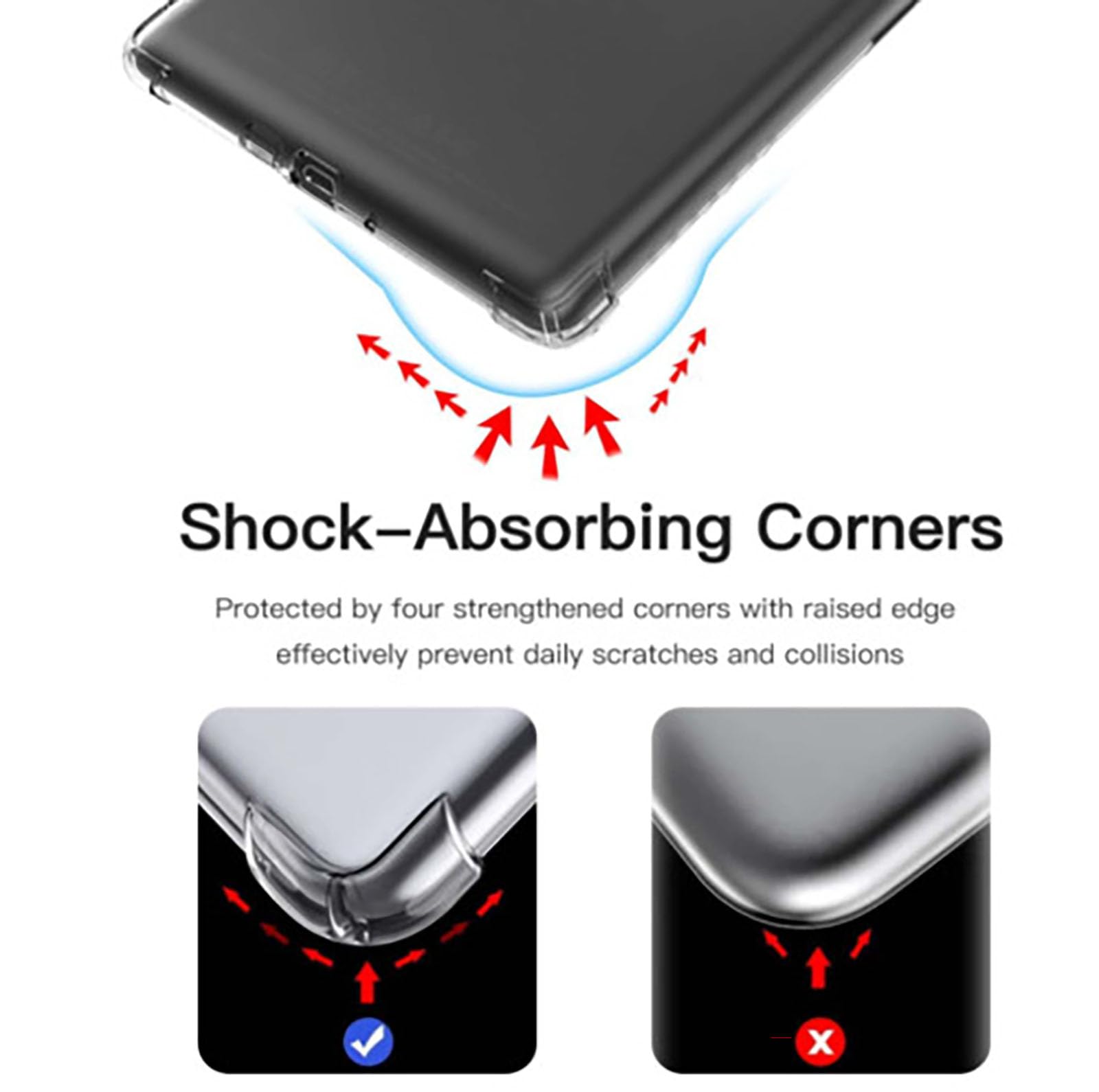 Coque Transparente Liseuse Étui Transparent SSKHE Pour Kindle 11e Génération - Protection Légère Et Anti-rayures étui Kindle Transparent