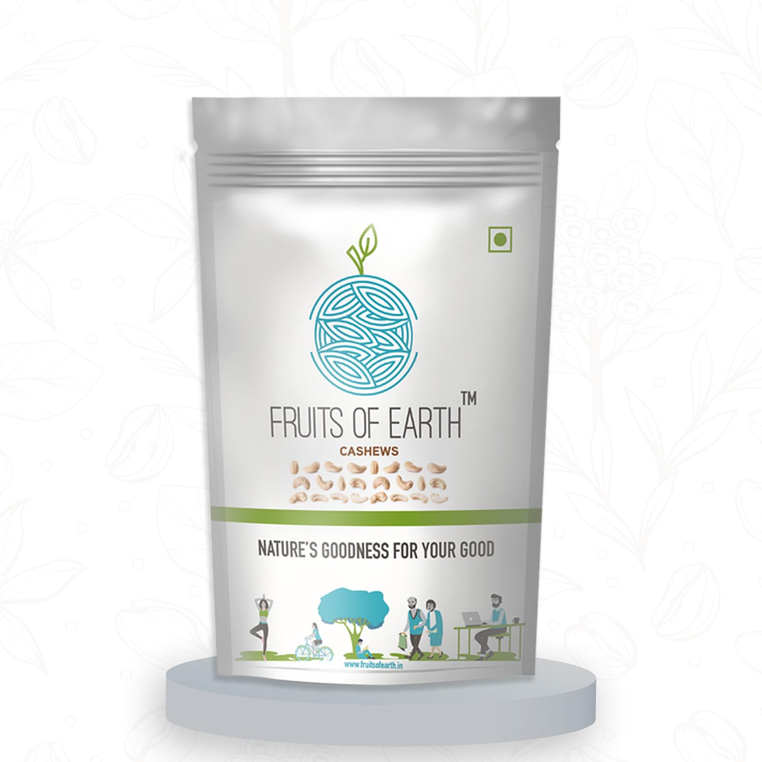 FRUITS OF EARTH 100% Natural Premium Cashews - 250 Grams (Pack of -1)| High in Fiber & Boosts Immunity | Supports Heart & Bone Health | Nutritious & Delicious | Gluten & Salt Free | Raw kaju (B08GYNGLNG) Amazon Price History, Amazon Price Tracker
