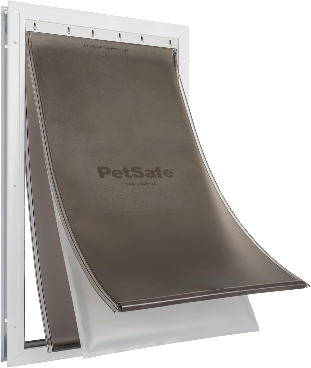 PetSafe Extreme Weather Aluminum XL Dog Door for Exterior Doors - Most Energy Efficient Pet Door - 3 Flaps for Insulation - for Large Dogs