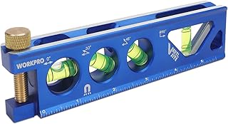 Best WORKPRO Torpedo Level, Magnetic, Verti. Site 4 Vial for Conduit Bending,Aluminum Alloy Construction,6.5-inch Review 